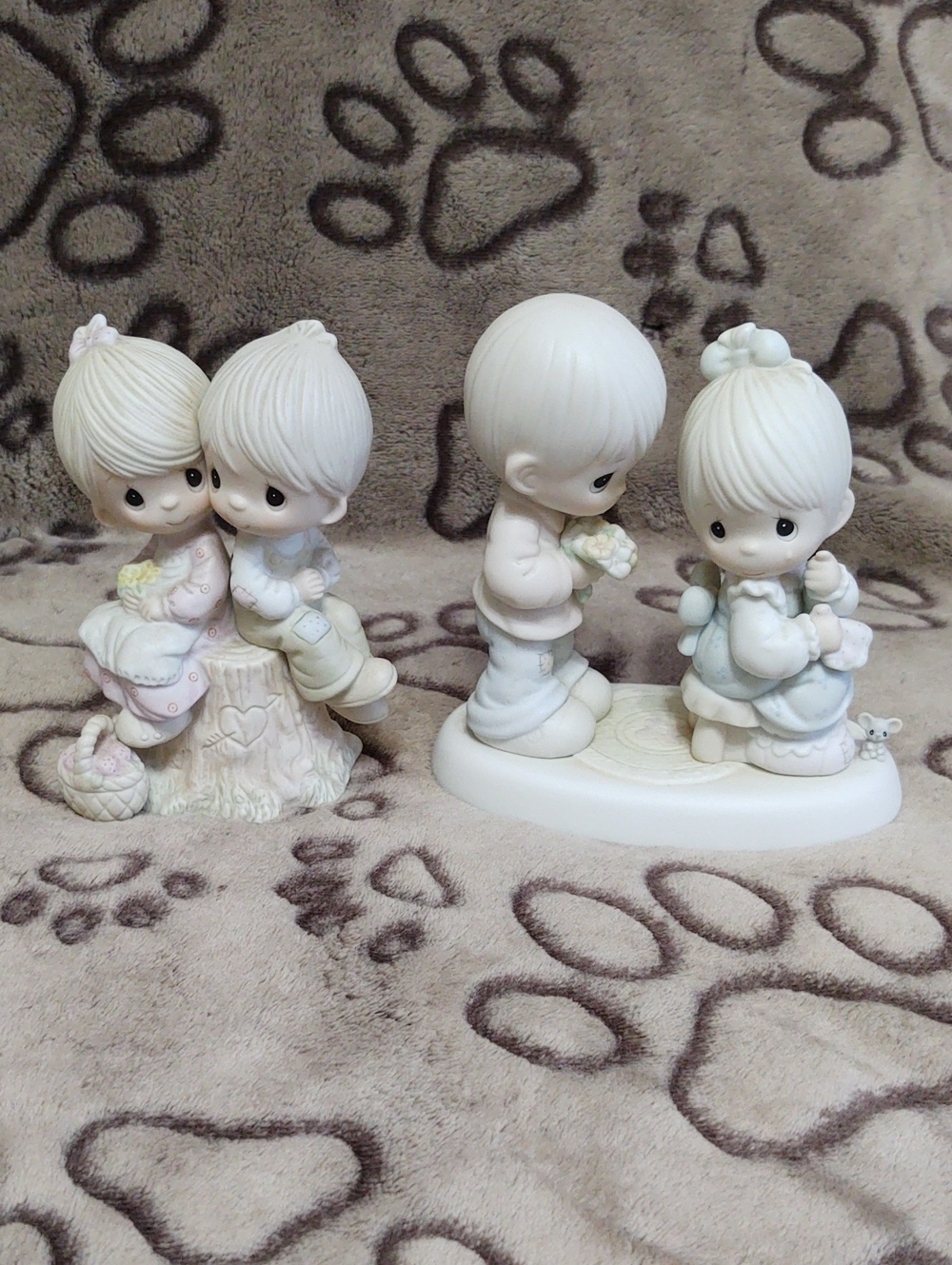2 Precious Moments "Love One Another" and "My Love Blooms For You"